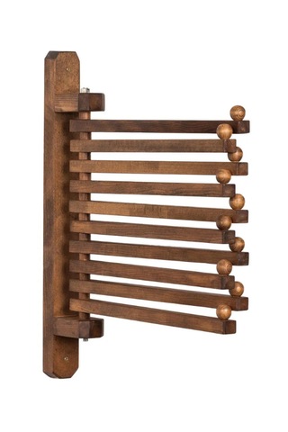 Döner Kollu Masif Ahşap Duvar Tipi Havluluk - Çok Amaçlı Askılık