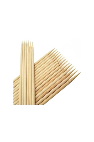 Hayal Sepeti Bambu Kalın Ahşap Çöp Şiş Çubuğu 40 Cm - 20 Adet