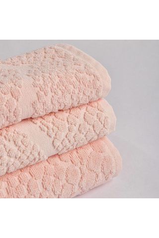Velune Pamuk Banyo Havlusu Pembe 90x150 Cm Çok Renkli