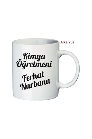 Öğretmenler Günü Hediyesi Kimya Öğretmeni Isimli Kupa Bardak