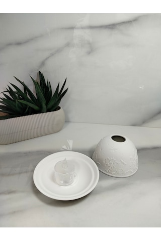 Splendeur Led'li Dekoratif Mumluk - Beyaz