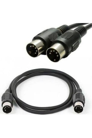 1.5 Metre Midi Kablo Mıdı To Mıdı 5  Pin Klavye Kablosu