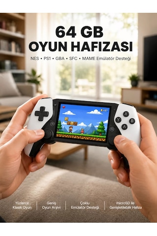 Hepsi Şarjlı Hafıza Kart Destekli Oyun Konsolu Yeni Nesil Najmaddin