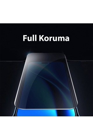 Baseus Crystal Apple iPhone 15 Uyumlu Privacy Full Koruma Cam Ekran Koruyucu