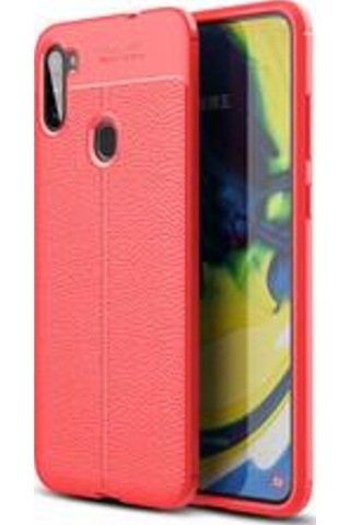 Galaxy M11 Kılıf Zore Niss Deri Desenli Silikon Kılıf