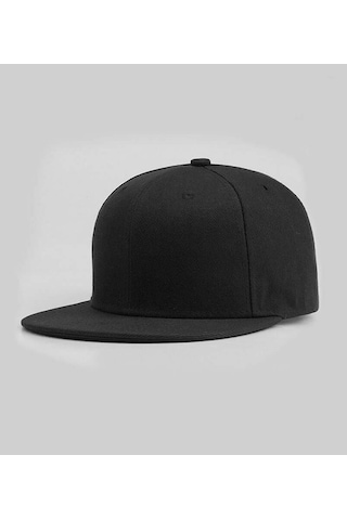 Külah Basic Street Snapback Hiphop Cap Siyah Şapka - Siyah