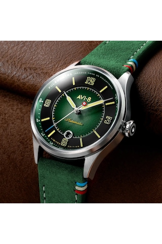 Avı-8 Flyboy Av-4153-01 Lafayette 110th Anniversary Limited Edition Otomatik Erkek Kol Saati Gri