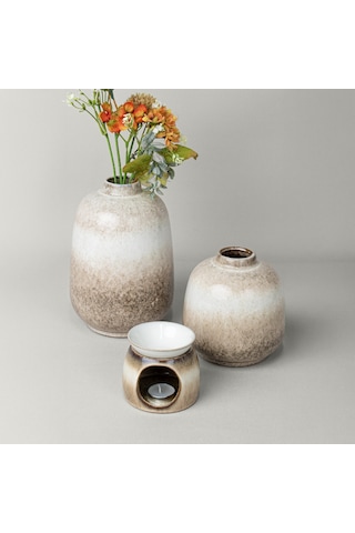 Linens Chally 15x15 Cm Vazo Bej Bej