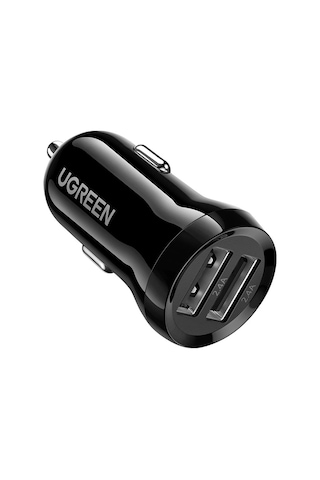 Ugreen Çift Portlu 24W Araç Çakmaklık Hızlı Şarj Cihazı