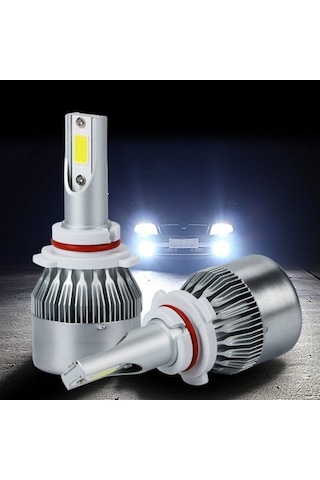 H4 Beyaz Led Xenon (10800Lm) Zenon Şimşek Etkili Far Ampülü Ücret