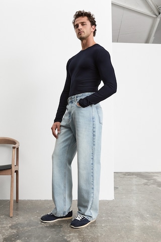 Grımelange Grimelange Ryder Erkek Loose Fit Buz Mavi Jeans
