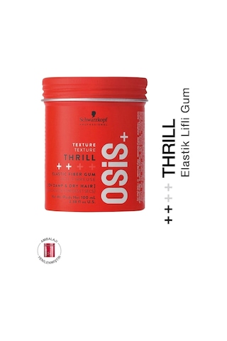 Thrill Elastik Lifli Gum Şekillendirici Orta Tutuş 100ml Parlaklık Veren Gum Wax