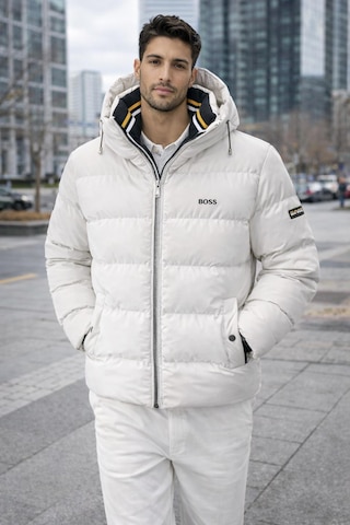 Hugo Boss Erkek Kışlık Mont Beyaz