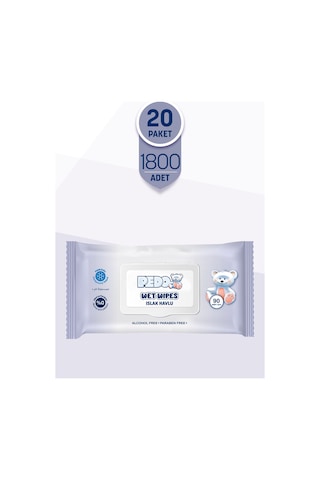 Pedo Klasik Islak Mendil 90'lı 20 Paket