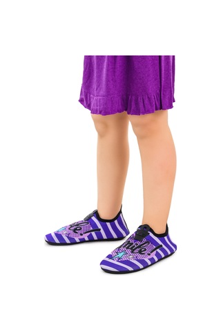 Kiko Kids Smile Havuz Plaj Kız Çocuk Deniz Ayakkabısı 7532 Mor Mor