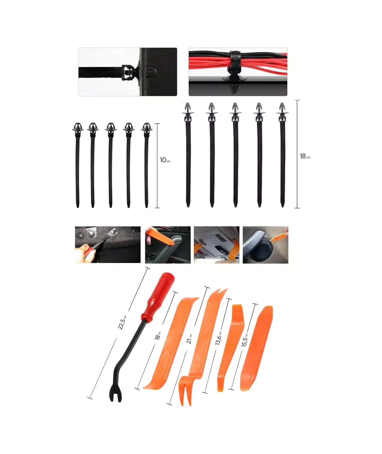 Primeparts Araba Klipli Seti 725 Parça Plastik Evrensel 221373032