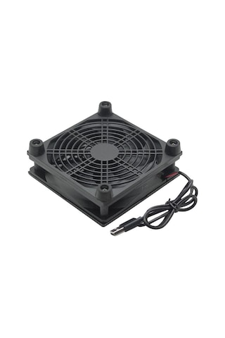 Jms 12 Cm 5 V Usb Güç Kaynağı Tv Set Üstü Kutu Yönlendirici Radyatör Soğutucu Hava Soğutma Fanı