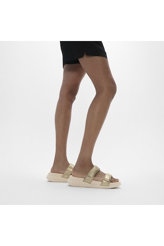 Roncato 675 Platino Terlik Kadın Diğer Iw2-090 / 675/ A99 Fit Flop F-mode Go Adjustable Two-bar Slides Platin