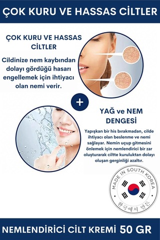 Dermal Dr+ Medm Facial Remedy Kuru ve Hassas Ciltler İçin Yüz Kremi 50 G