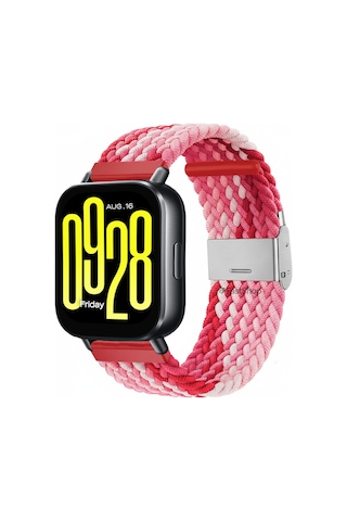 Xiaomi Redmi Watch 5 Acitve / 5 Lite Uyumlu Metal Clips Kumaş Örgü Akıllı Saat Kordon