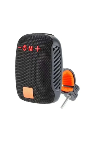 Etashop Bisiklet Bluetooth Hoparlör Taşınabilir Su Geçirmez Çift Bağlantı Fm Radyo Siyah
