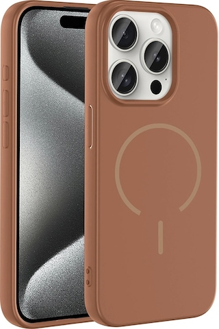 Apple Uyumlu iPhone 15 Pro Max Kılıf M-safe Şarj Özellikli Zore Meta Kapak