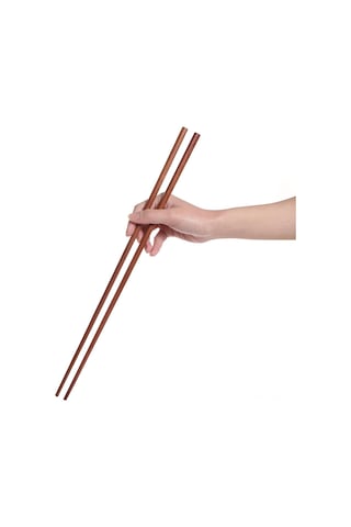 Singree 16.5 Cm Kırmızı Mutfak Ahşap Çubuklar, 2 Çift Paket Toplam 4 Adet