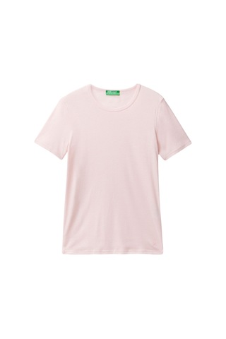 United Colors Of Benetton Basic Kısa Kollu Bisiklet Yaka T-shirt Pembe