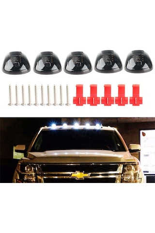 5li Set 12 Ledli Universal Pick Up 4x4 Araç Üstü Park Sis Lambası