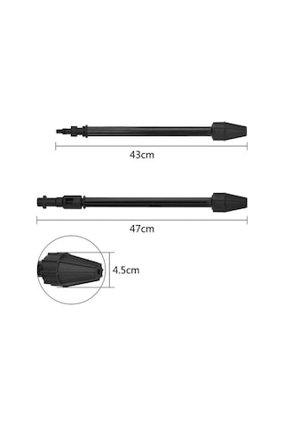 Bloomnest K2 K3 K4 K5 K6 K7 Blaster Temizleme Nozulu Aksesuarı İçin Yüksek Basınçlı Jet Lance, Küçük Boy