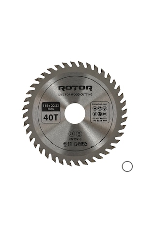 Ahşap Kesme Diski Rotor 115 22,23 40t