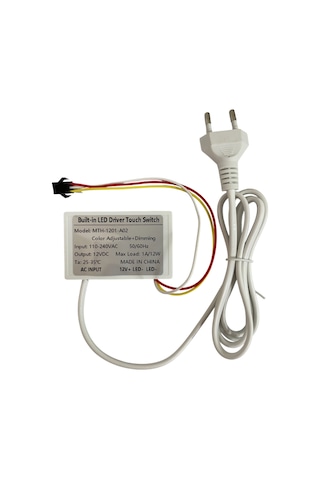 220v Girişli Renk Ayarlanabilir Dokunmatik Touch Ayna Arkası Sensör 12v 1a Banyo Aynası Sensörü Mobilya Sensörü