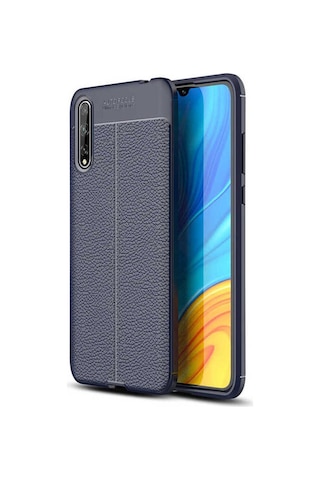 Huawei P Smart S Y8p Kılıf Zore Niss Silikon Kapak Lacivert