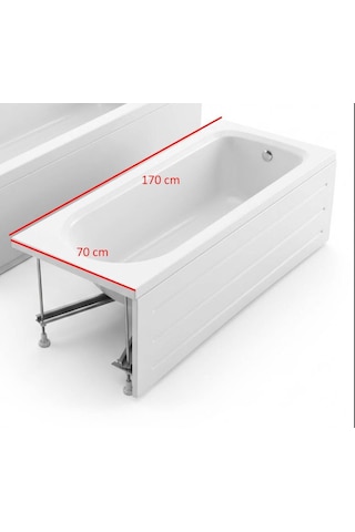 Panelduş - Aria 234 Küvet 170x70 Cm Ayaklı, Ön Panelli Beyaz - Cubkvt023-