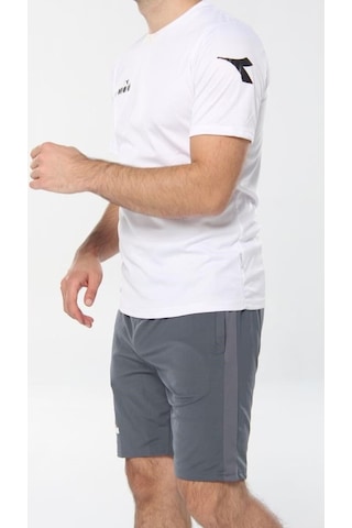 Diadora Deliss - Antrasit Fermuar Cepli Likralı Erkek Şort - 60Şr