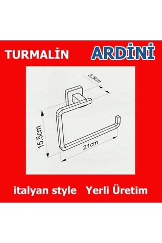 Turmalin Havluluk Siyah Çok Renkli