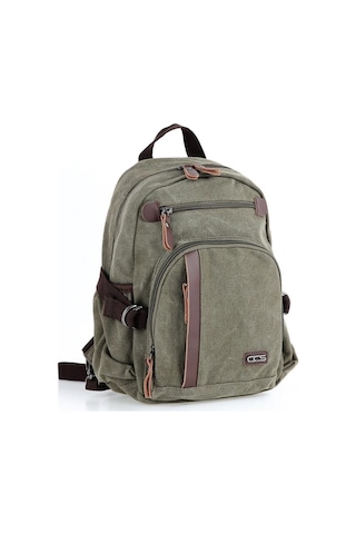 Ççs 51810 Kanvas Kumaş Sırt Çantası Haki