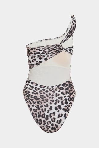 Açelyaokcu Premium Sırtı Çapraz Askılı Helen Fit Kadın Mayo Leopar