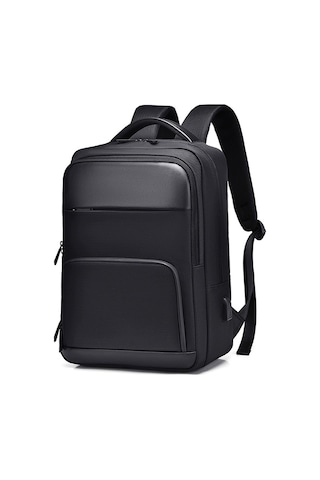 Senshidun-6012 Çok Amaçlı Usb Şarj Portlu 16" Laptop Sırt Çantası Siyah