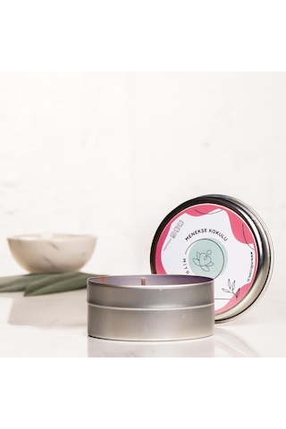 Mitr Menekşe Aromalı Metal Mum Çok Renkli