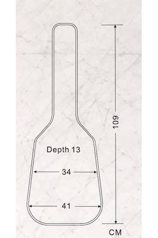 Valencia Dgb1680 Akustik Gitar Kılıfı Lüks Dreadnought Uyumlu - Kalın Koruma - Siyah