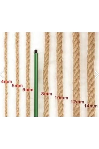 Jüt İp Halat, 12 Mm, 1 Kg 10/11m