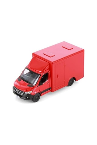 1:48 Ölçek Mercedes-benz Sprinter Metal Kargo Kamyoneti - Çek Bırak Oyuncak Model Araba 14 Cm