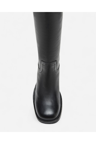 Steve Madden Rıggs Black Leat Kadın Siyah Çizme Rıggs