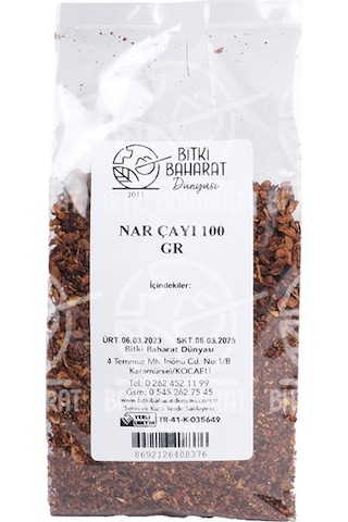 Bitki Baharat Dünyası Nar Çayı 100 G