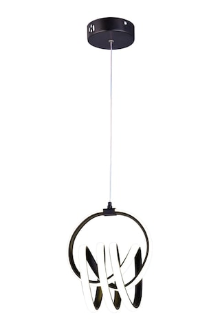 Loren Tekli Led Sarkıt Avize,siyah,3 Renk Yanabilen Led Avize, Modern Salon Oda Led Avize