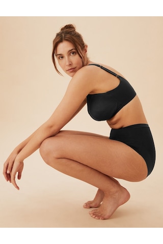 Marks & Spencer Balensiz Toparlayıcı Pamuklu Sütyen T33008000 Siyah