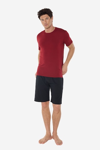 Malabadi Erkek Bordo Bisiklet Yaka Micro Modal Extra Yumuşak Şortlu Pijama Takımı 6031