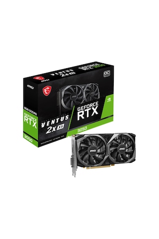 MSI NVIDIA Geforce RTX 3050 Ventus 2X XS 8G OC 8 GB GDDR6 128 Bit Ekran Kartı