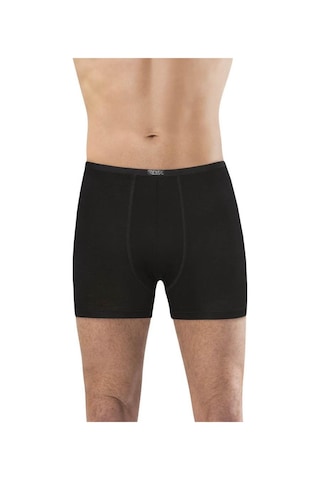 Kit İç Giyim Anıt 1273 Tekli Bambu Ve Likralı Erkek Boxer Siyah